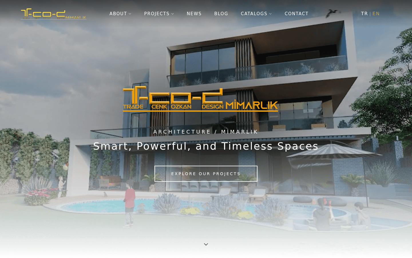 T-COD Architecture website screenshot